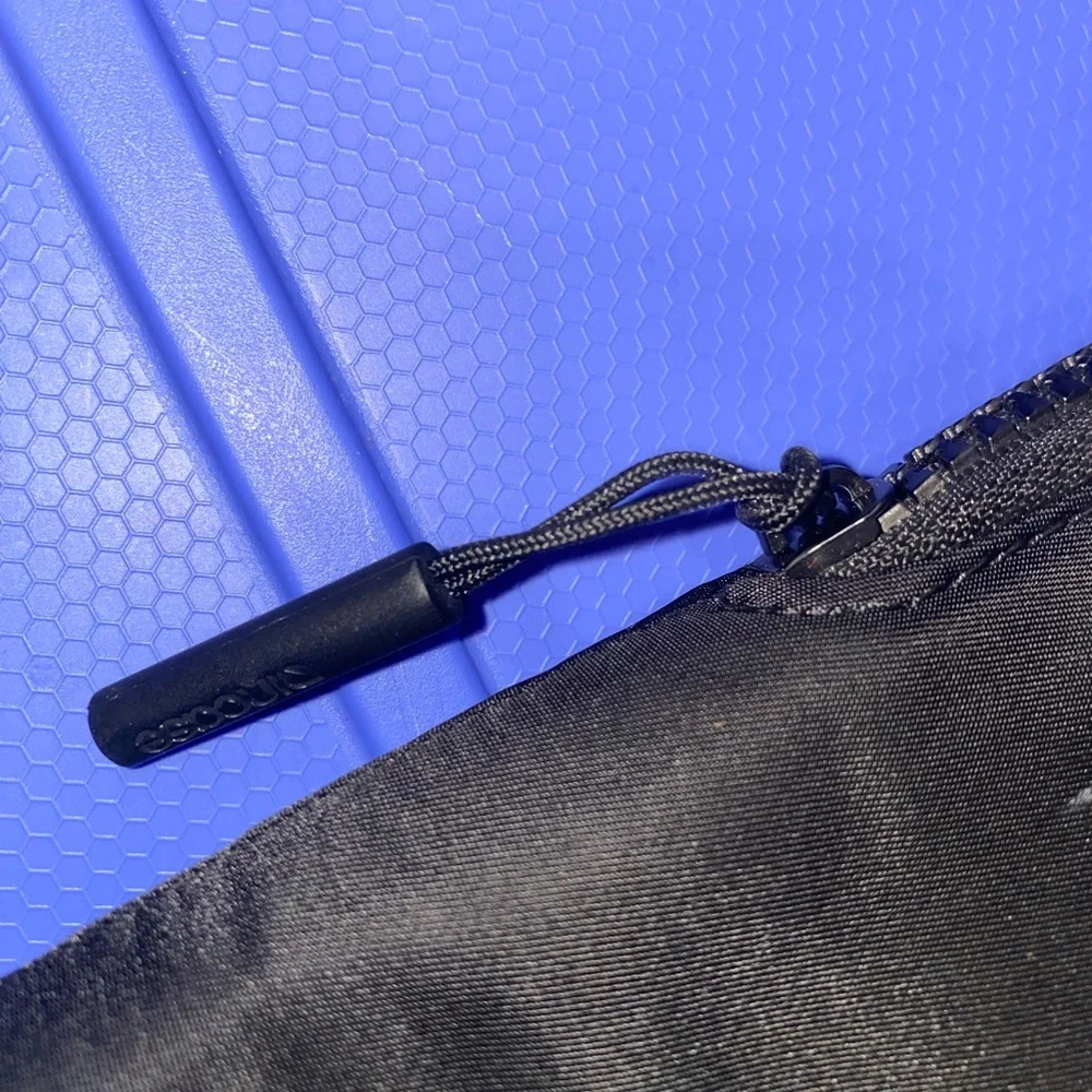 Black Travel Laptop Sleeve Organizer | Nylon Zip Pouch